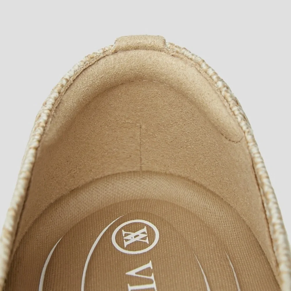 VIVAIA Pointed-Toe Ballet Flats Aria 5° shflatse2112070002 Cream Ivory Sz 42 12